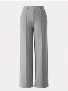 OGL FuzzLuxe High Waist Straight Leg Heater Gray Sz Small Fleece Pants